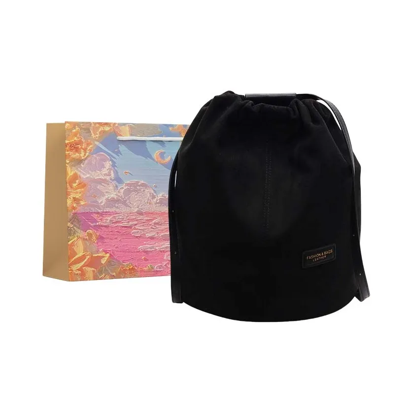 BRINCH Suede Backpack Women's Multicolor