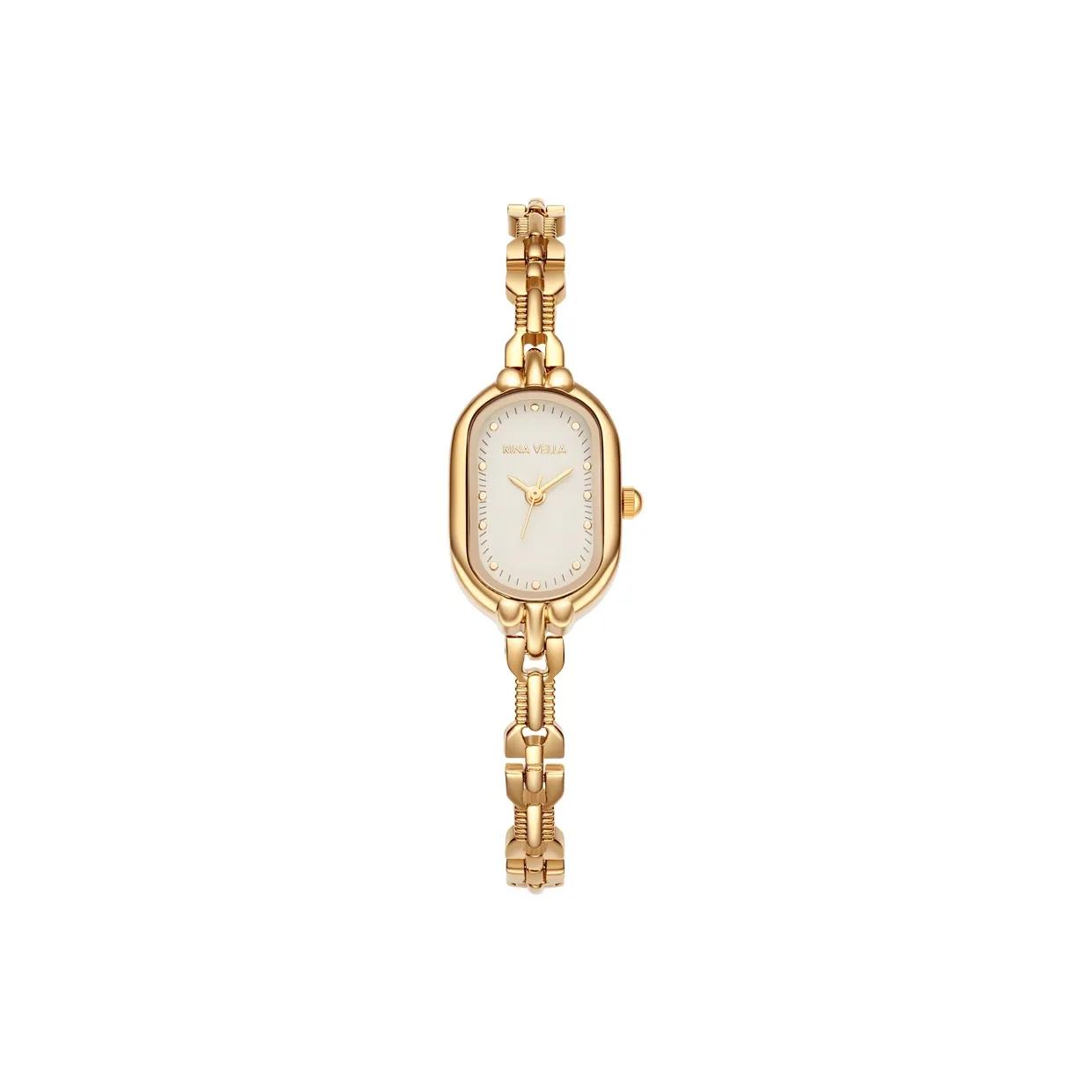 RINA VELLA Кварцевый механизм Часы Женские Белый циферблат