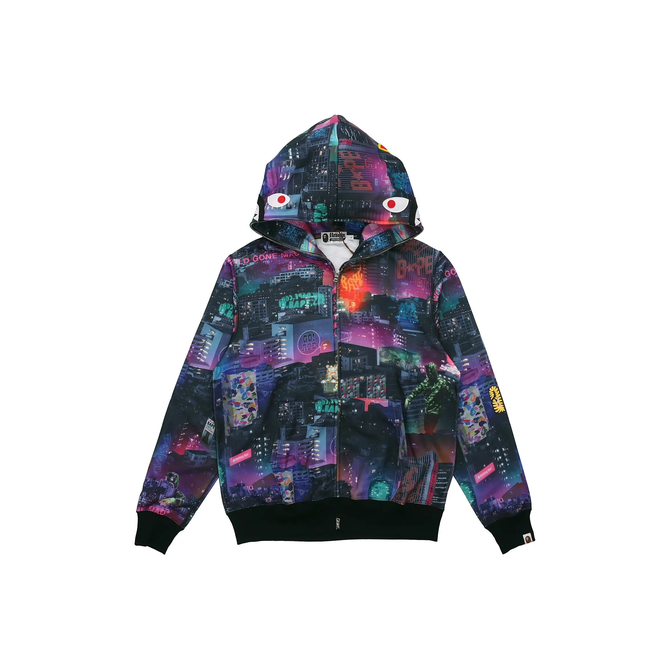 A BATHING APE Shark Series Свитшот Мужской Многоцветный