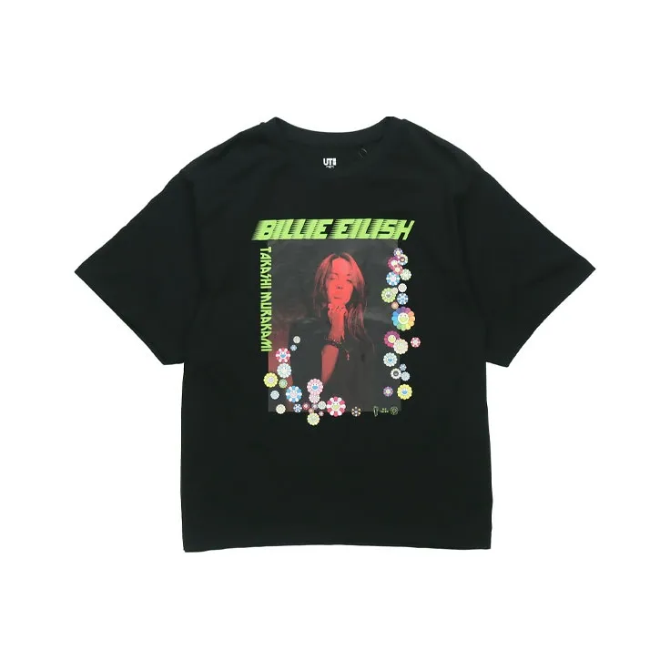 Billie Eilish X Takashi Murakami X UNIQLO Women's Photo Tee Black