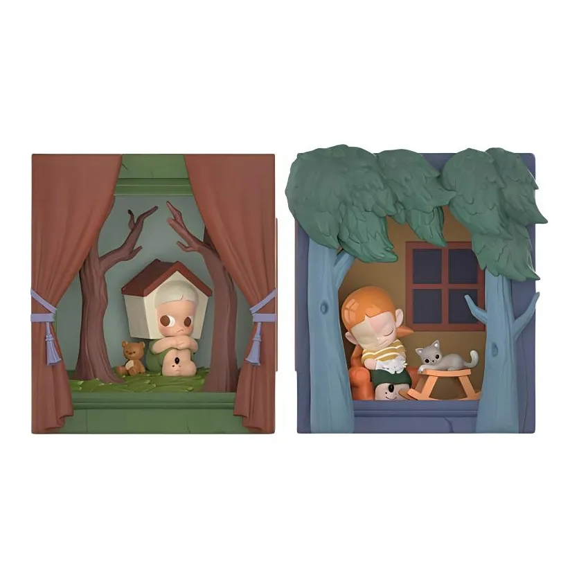 POP MART Zsiga Window Куклы Внутри и снаружи Trend-Based Products 12,3 см