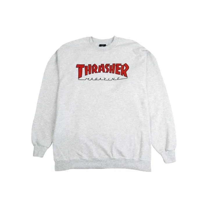 Thrasher Свитшот Американская версия Унисекс Серый