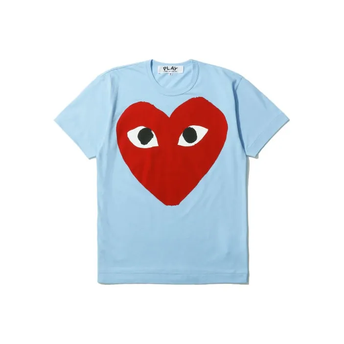 Comme Des Garcons Play Pastelle Red Heart T shirt