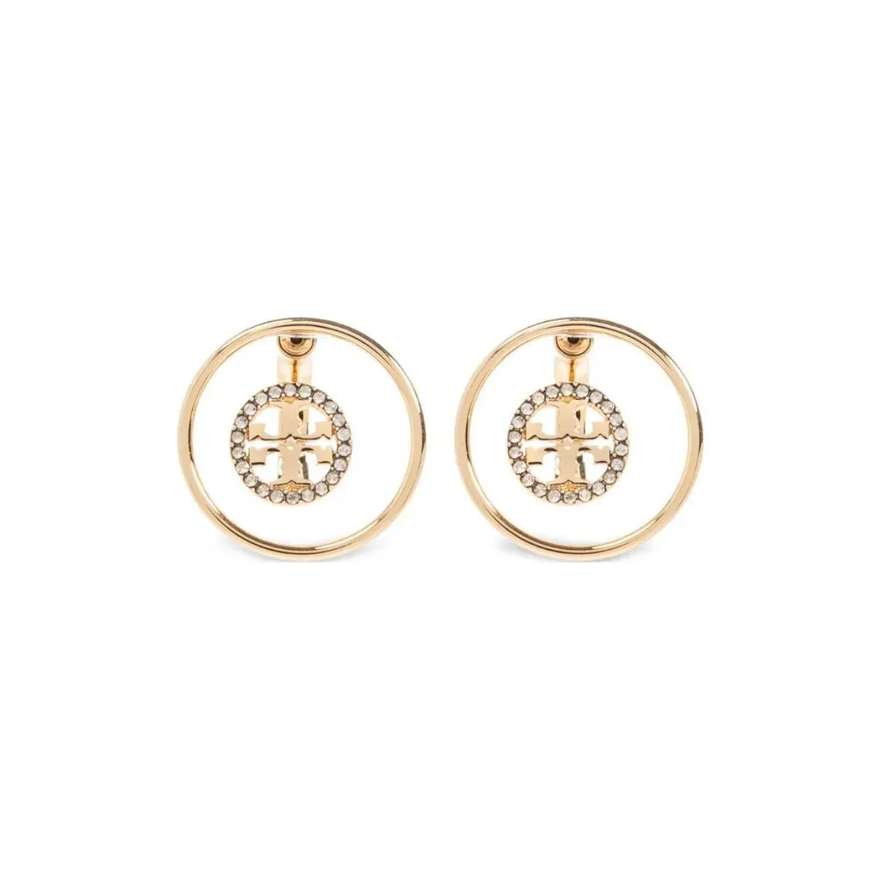 TORY BURCH Embellished Round Earrings