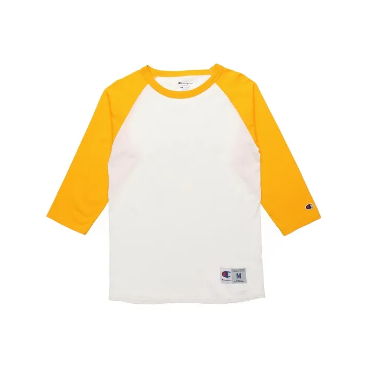 Champion T-Shirt US Version Unisex White Yellow