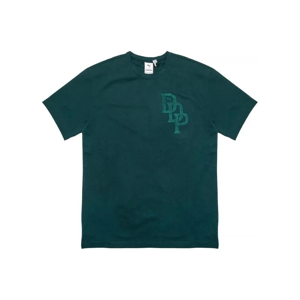 PUMA Dapper Dan Зеленый Мужской T-Рубашка