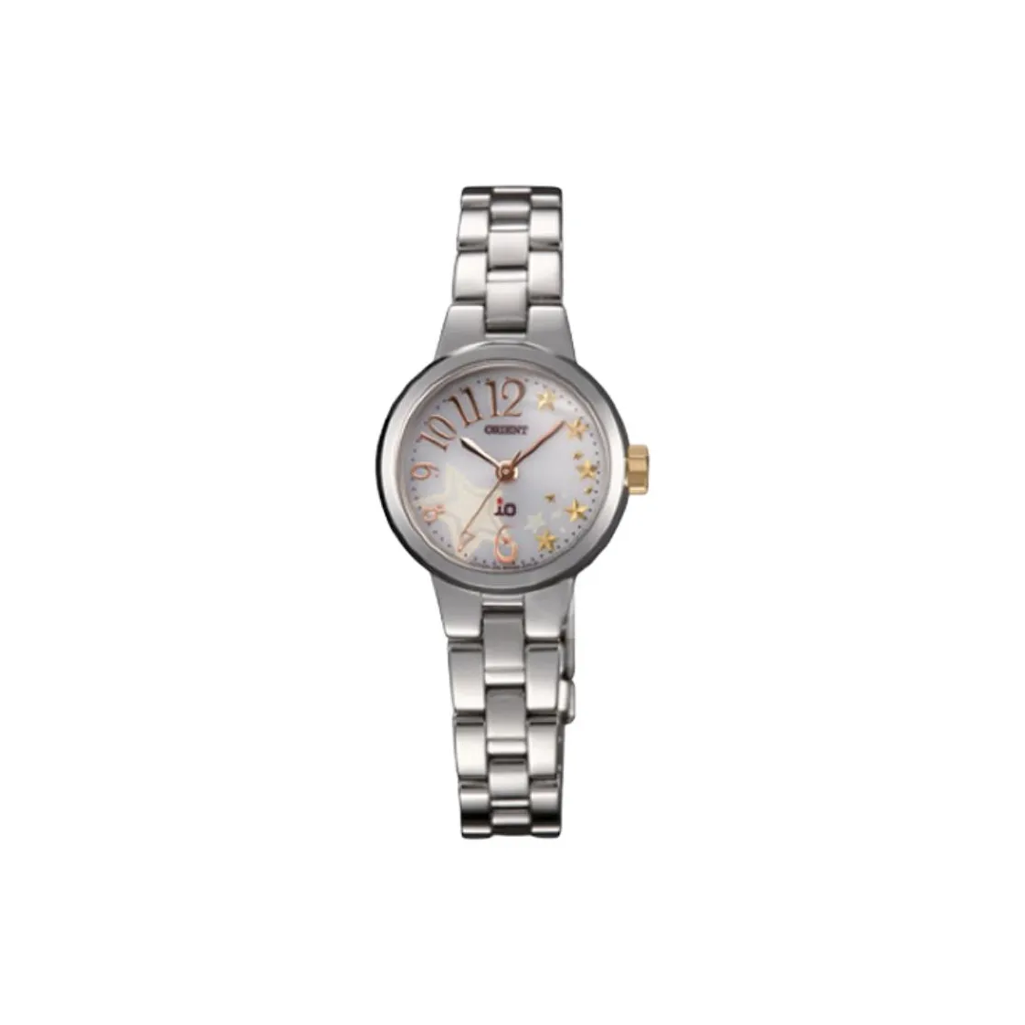 ORIENT Solar Power Collection Светильник Кварцевый механизм Нержавеющая сталь Ремешок Часы 24,5 мм Женские часы Белый циферблат