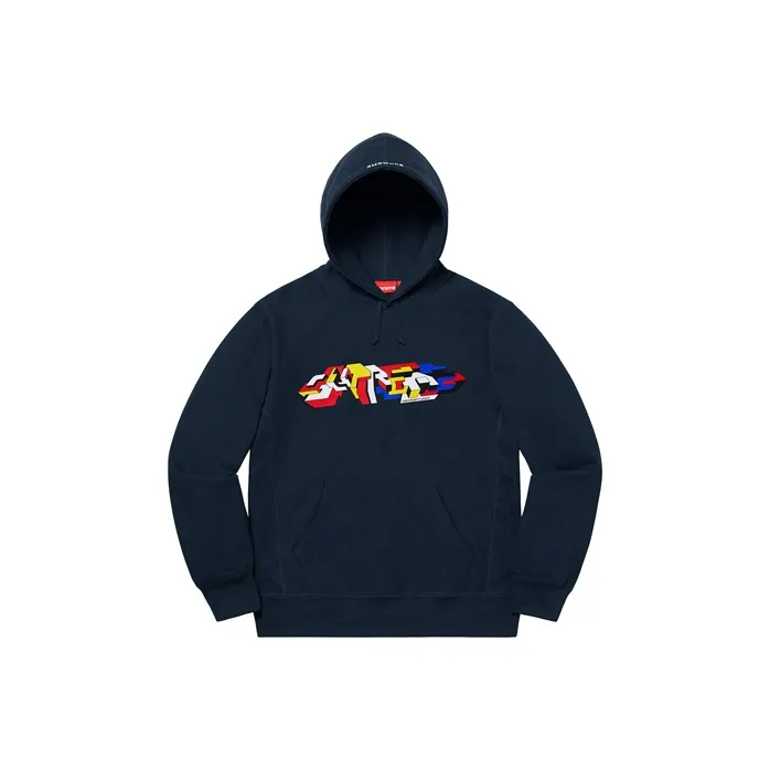 Supreme FW19 Свитшот Унисекс Морской Синий