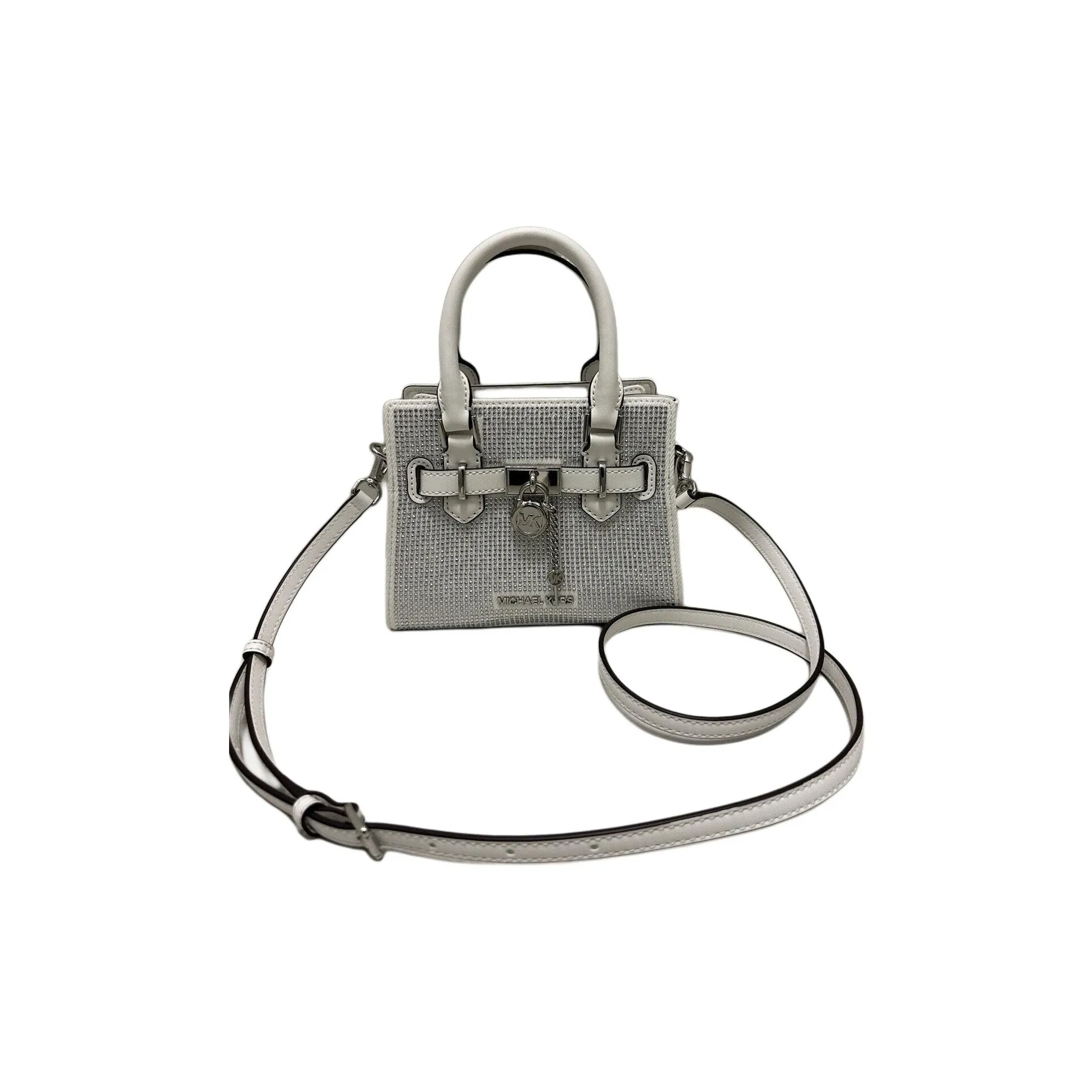 MICHAEL KORS Hamilton Series Denim One Shoulder Bag Женская Оптический Белый