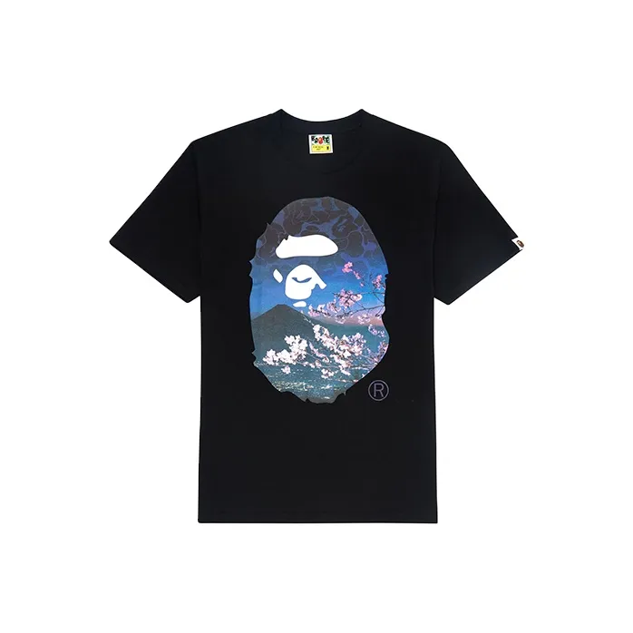 A BATHING APE Голова Series T Рубашка Унисекс