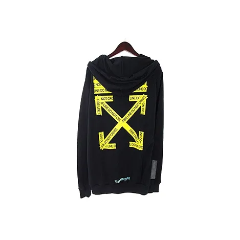 OFF WHITE Firetape Arrow Zip Up Hoodie