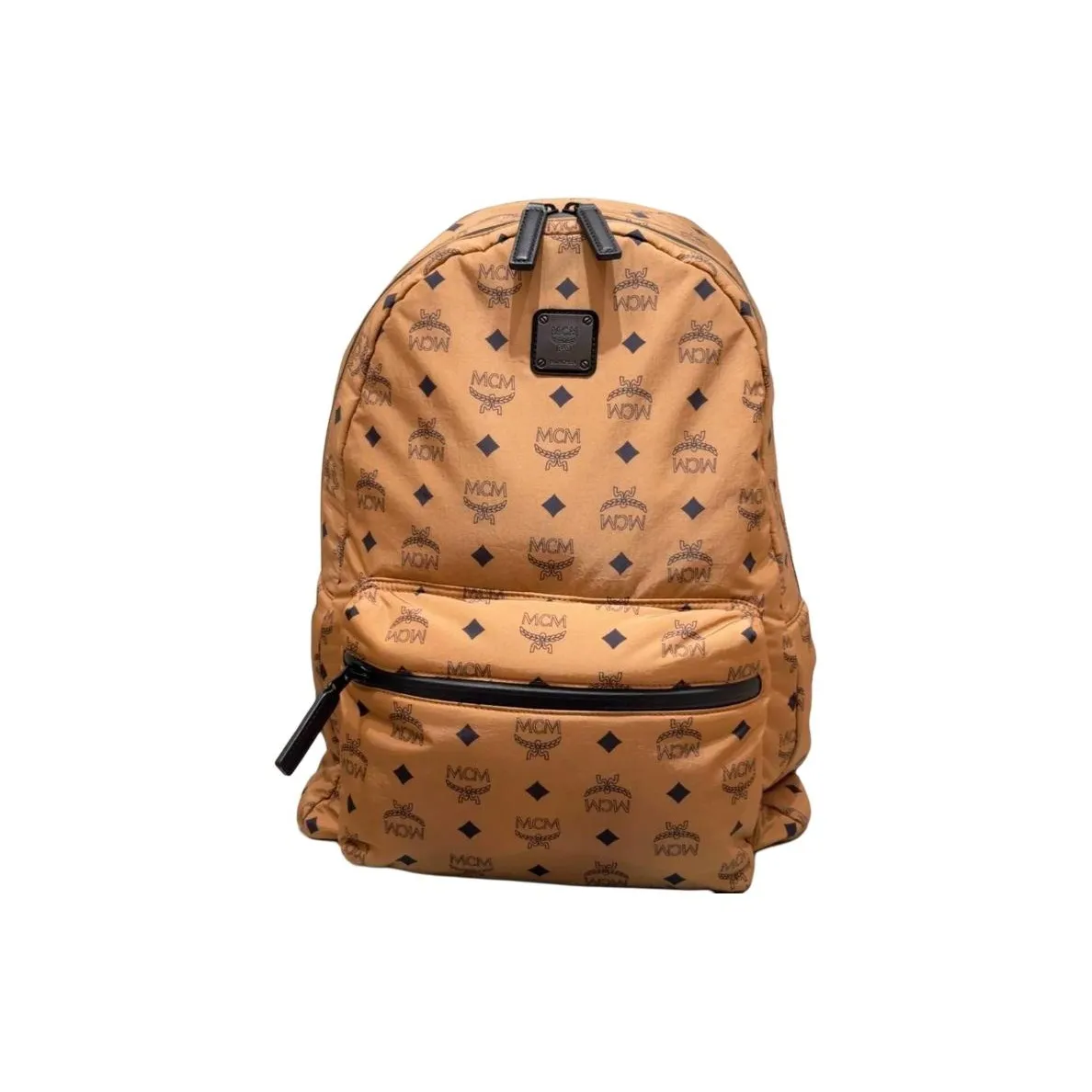 MCM Nylon Backpack Medium Size Women
s Brown