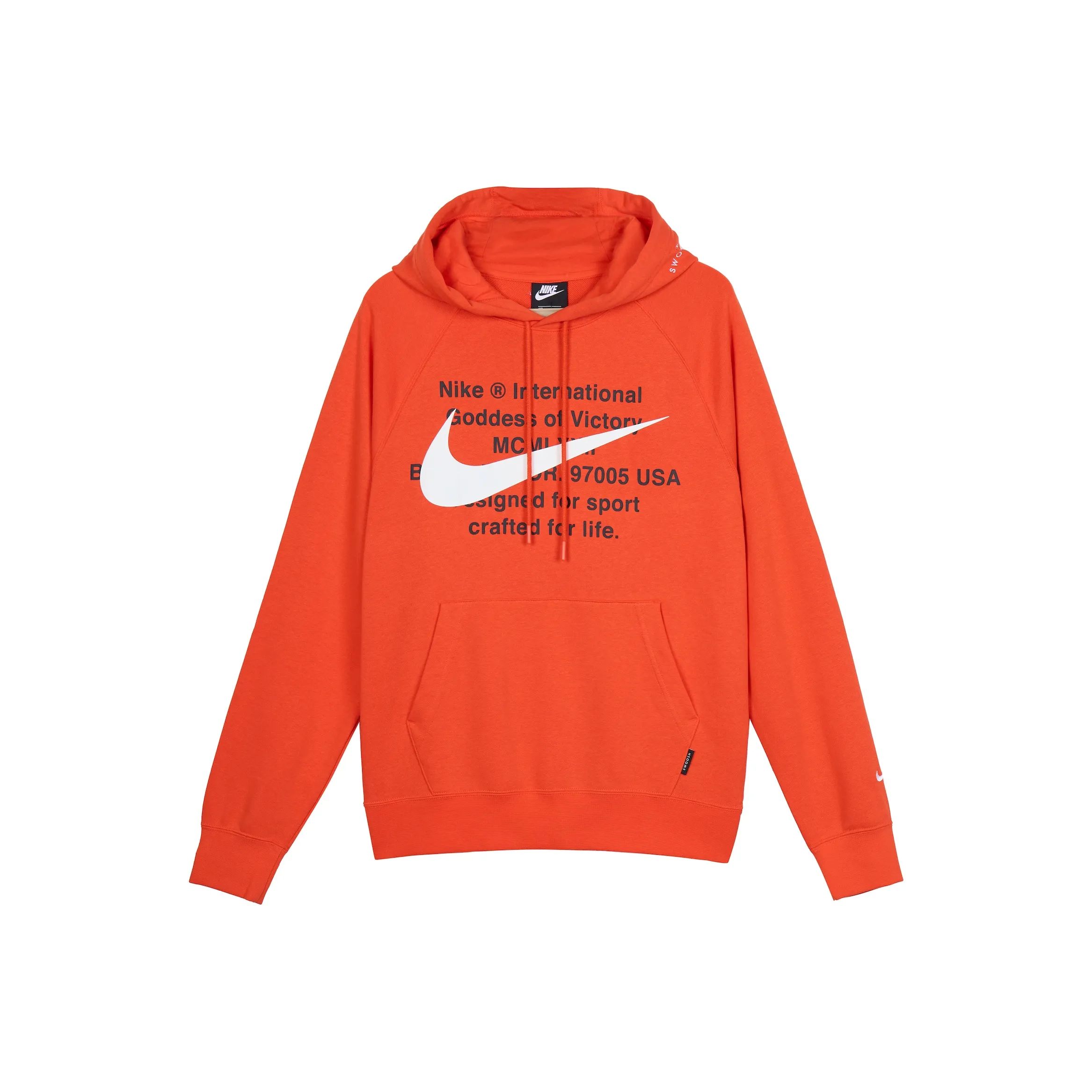 Nike Толстовка Мужская Оранжево-Красная