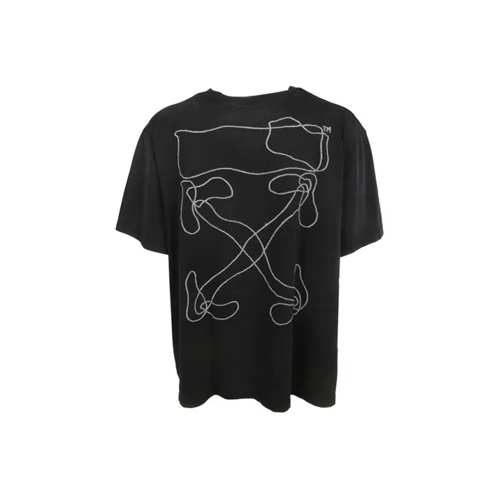 OFF Белый SS20 Абстрактный Arrows OVERSIZED T Рубашка T Рубашка Мужской Черный