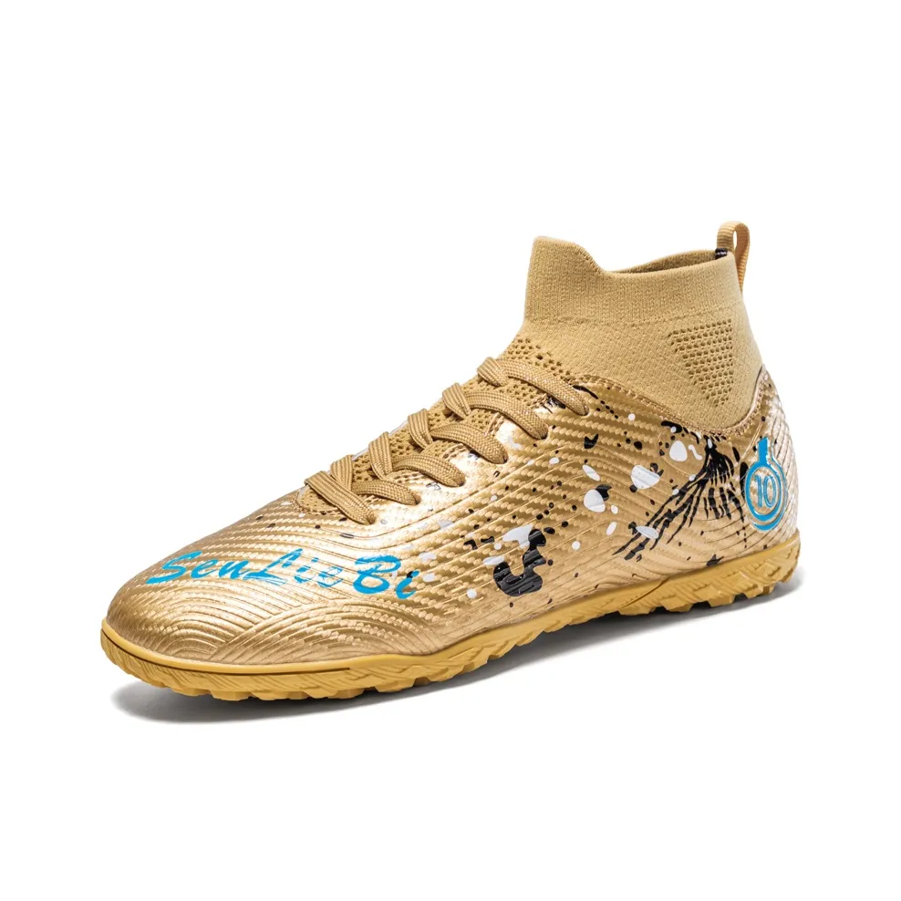 Wooden Rabbit TF Rubber Broken Studs Slip Resistant, Abrasion Resistant, Breathable Coverage Soccer Shoes Unisex