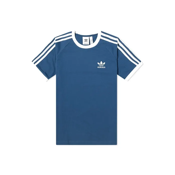 Adidas Originals Shamrock Retro Stripes T-Shirt Мужская Ocean Blue