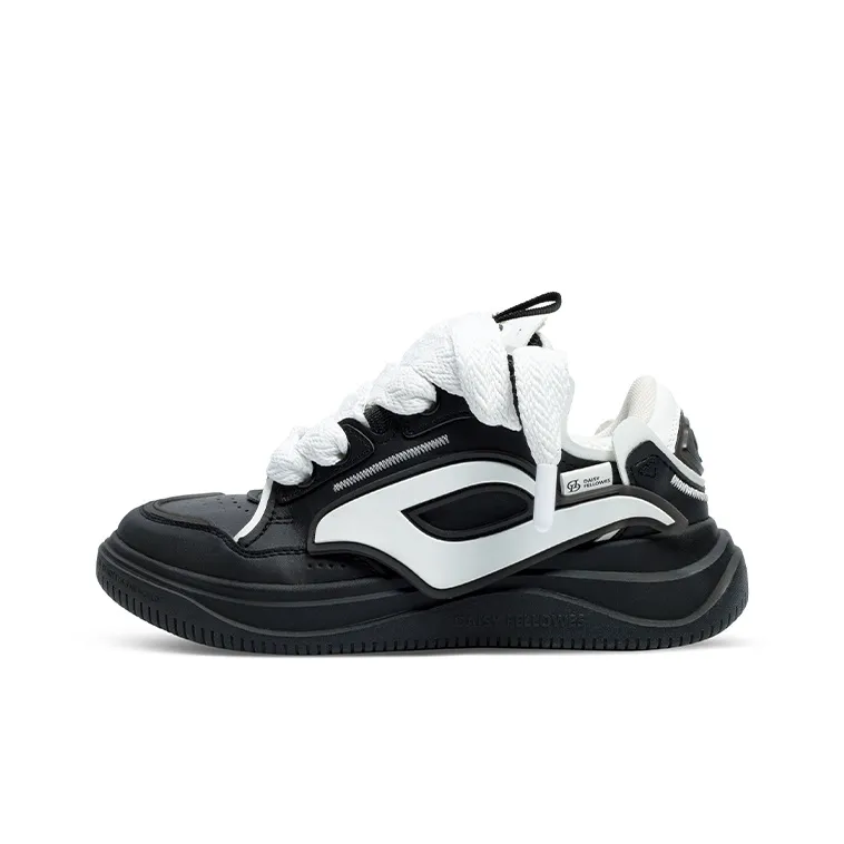 Daisy Fellowes Rocket 001 Skateboard Shoes Unisex Chanel Inspired Black