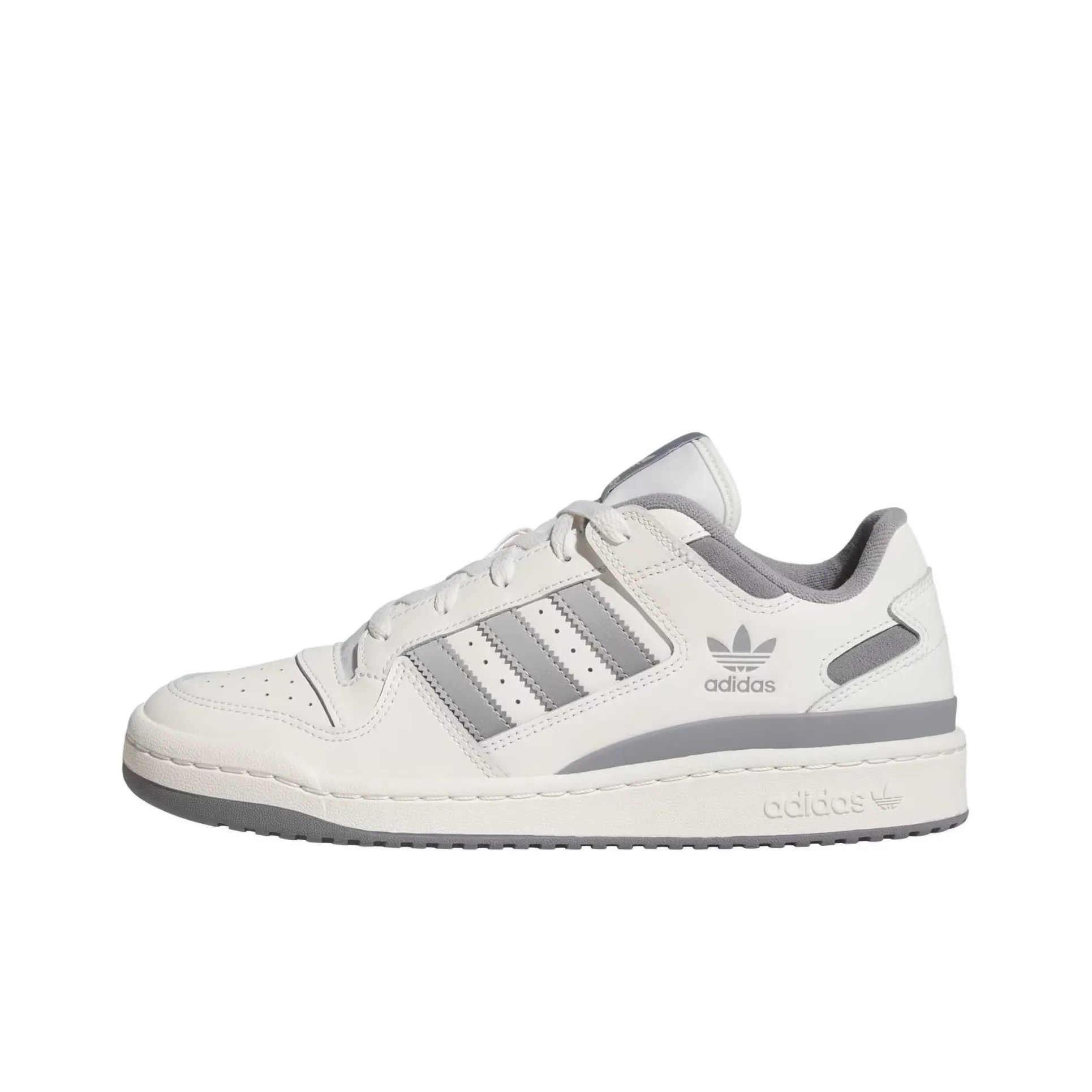 Adidas Originals FORUM Устойчивые к истиранию низкие скейтбордические кроссовки Мужские Серый Белый