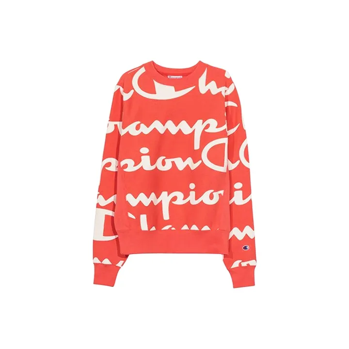 Champion Crew Neck Regular Sweatshirt US Version Men's Orange