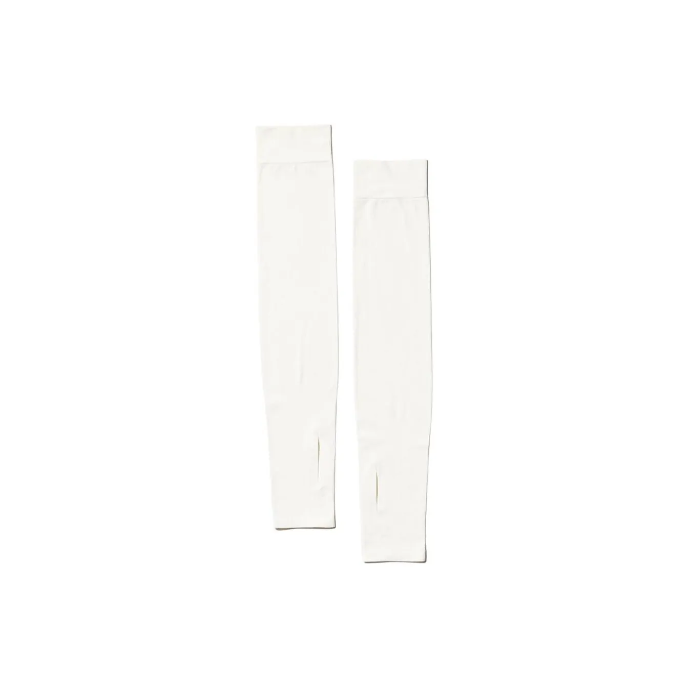 UNIQLO Polyamide Elastane Sun Protection Sleeves Unisex White