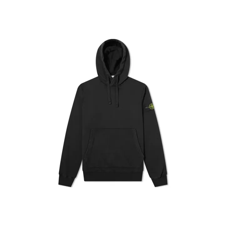 STONE ISLAND Fleece Garment Dyed Hoodie