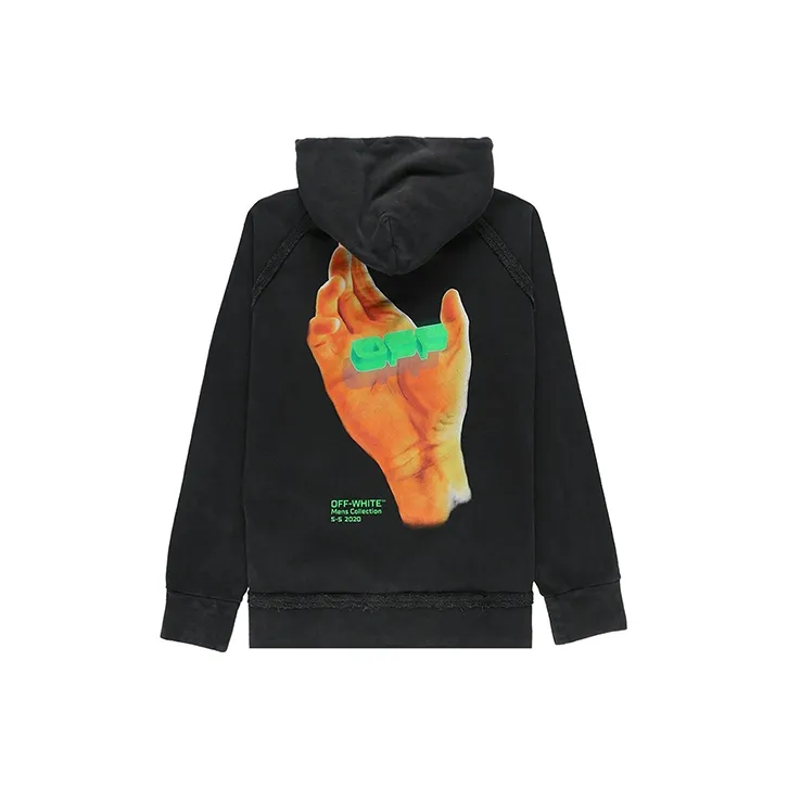 OFF WHITE Hand Logo Incompiuto Hoodie