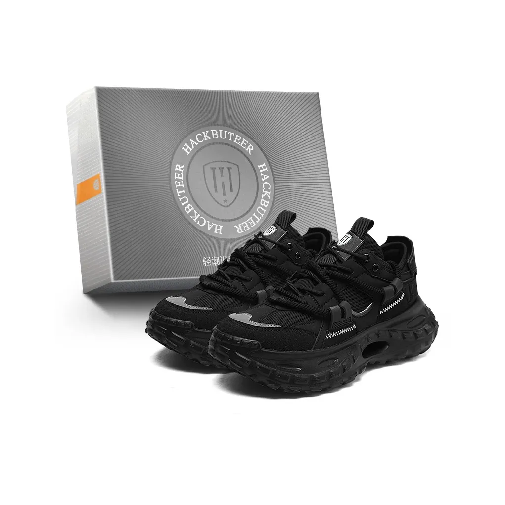 HACKBUTEER Low Top Chunky Sneakers Men's Box Included