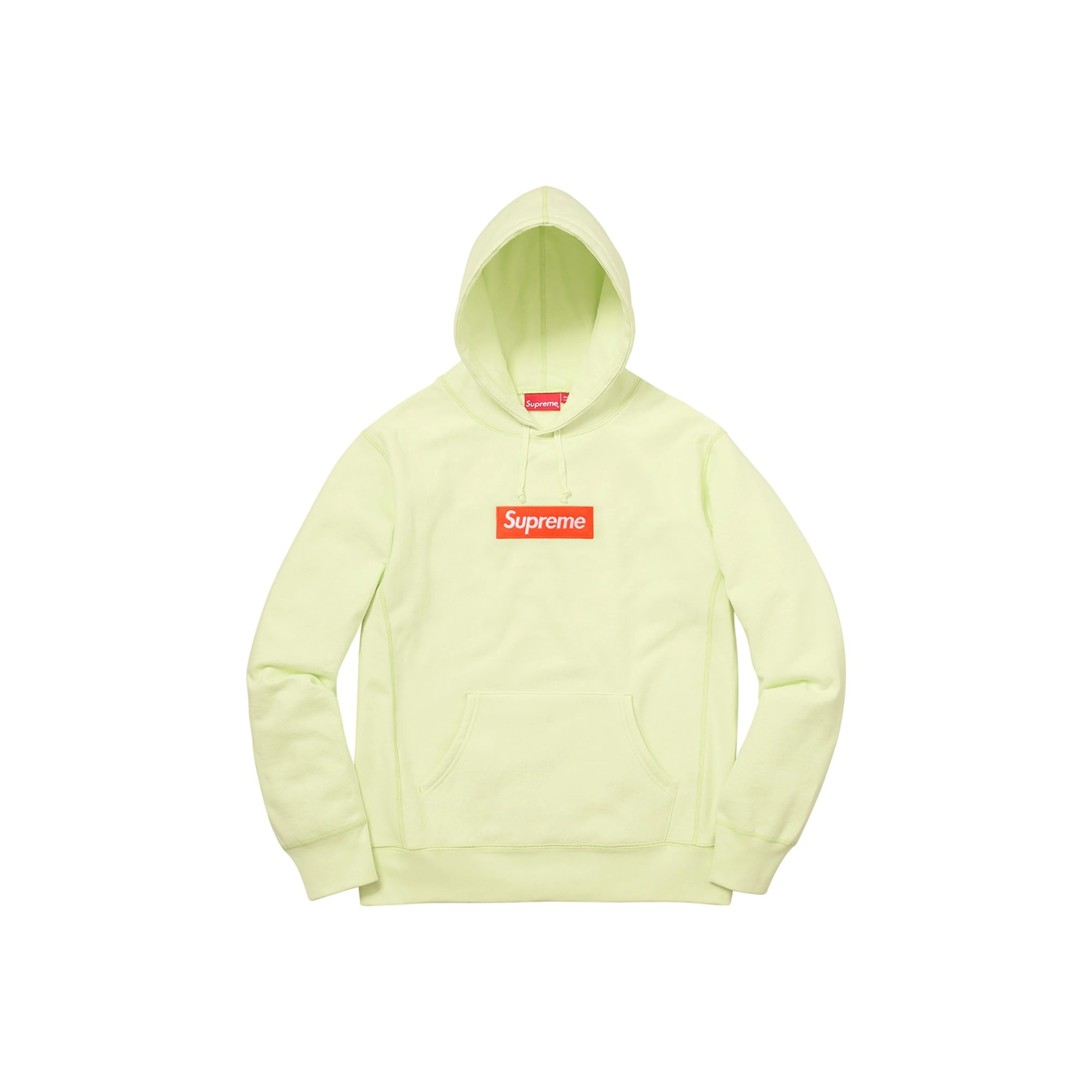 Supreme FW17 BOX LOGO Худи Свитшот Бледный Лайм BOGO Свитшот Унисекс Желтый