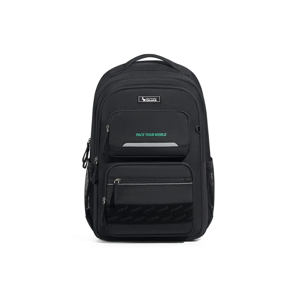 OIWAS Ткань Студенческий Рюкзак Путешественный Рюкзак Ноутбук Сумка Рюкзак Стандартный Унисекс Черный Хаки
