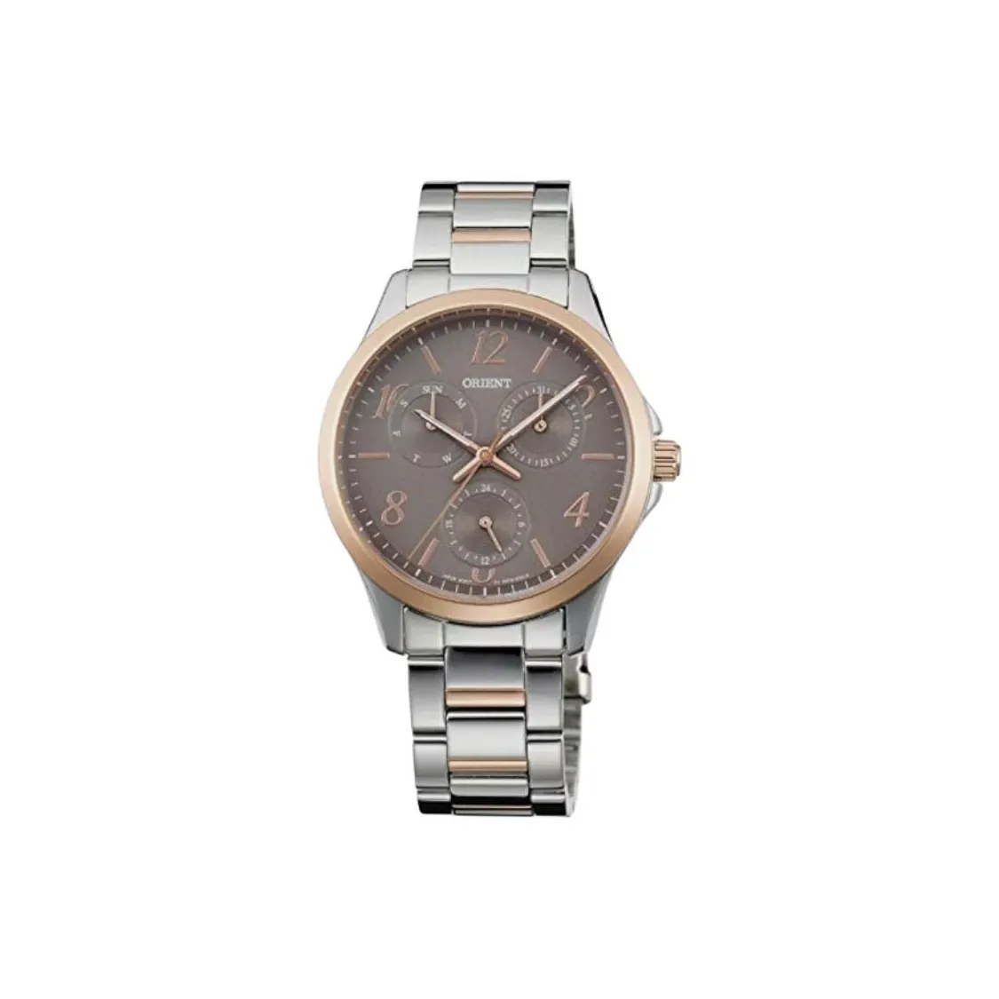 ORIENT Кварцевый механизм нержавеющая сталь ремешок часы 36,75 мм женский серый циферблат