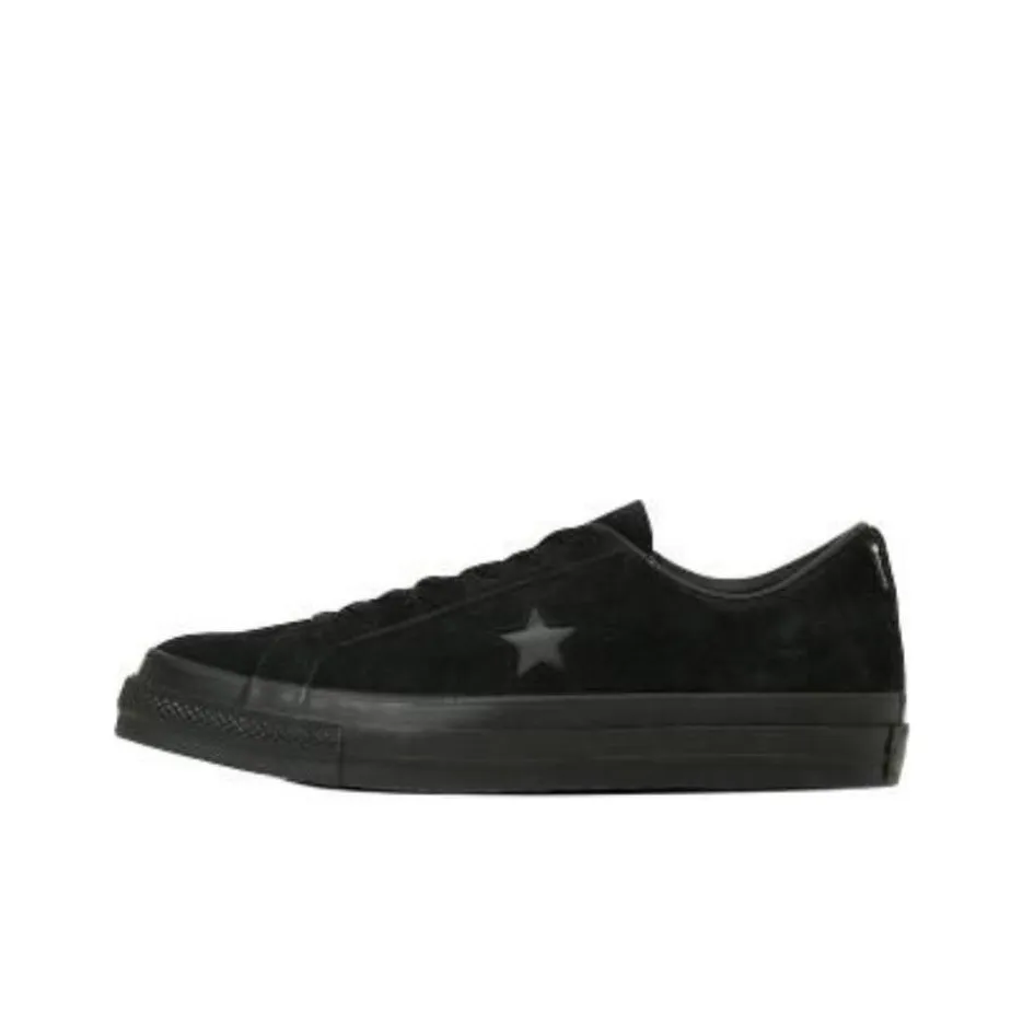 Конверс ONE STAR Slip-resistant Abrasion-resistant Low-top Скейтборд Кроссовки Unisex Черный