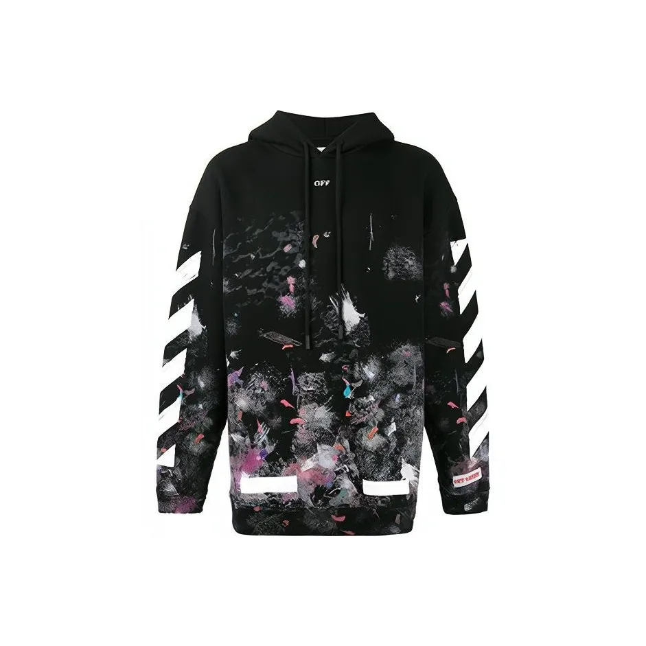 OFF-WHITE Diag Galaxy Brushed Over Hoodie