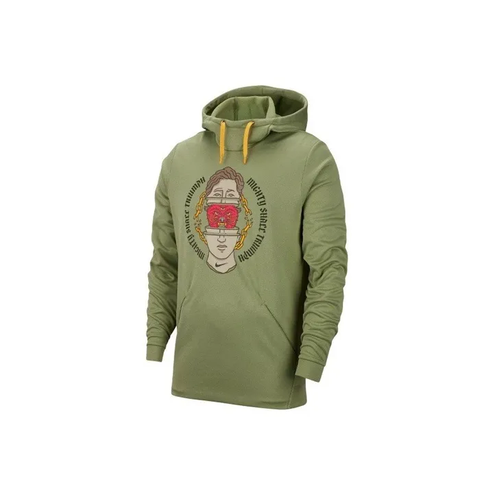 Nike Толстовка Мужская Масляный Зеленый