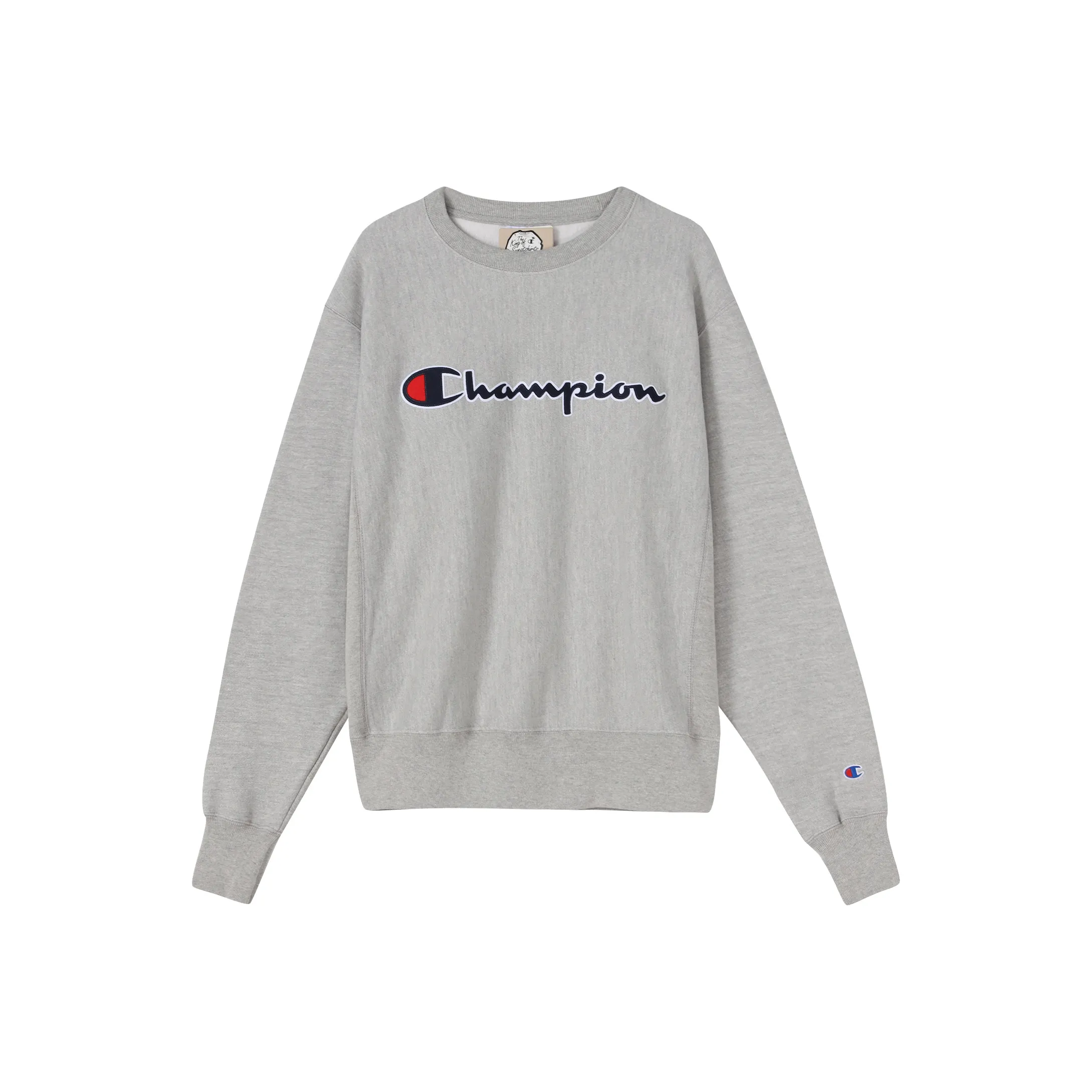 Champion Свитшот Американская версия Унисекс Light Серый