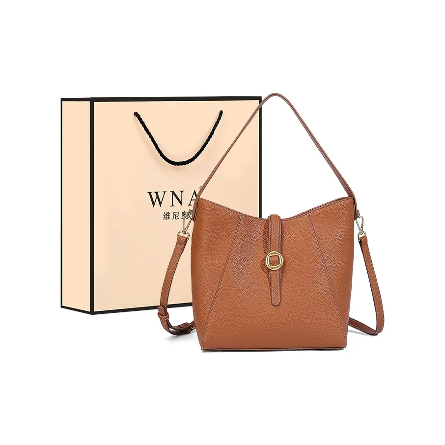 Vigno Сумка из синтетической кожи одно плечо через плечо стандартная женская коричневый экрю серый черный