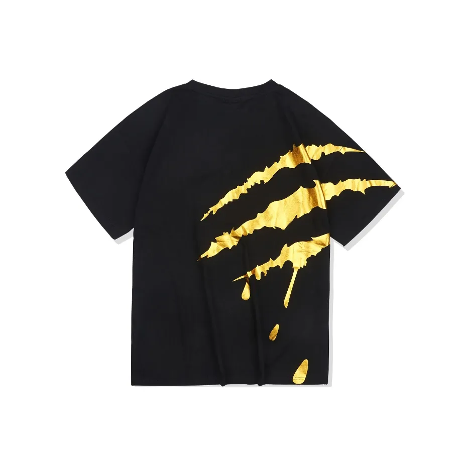Suamoment T Shirt Unisex Black Gold