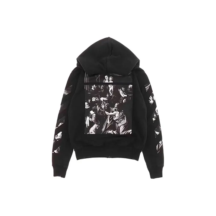 OFF WHITE Caravaggio Square Slim Zip Hoodie