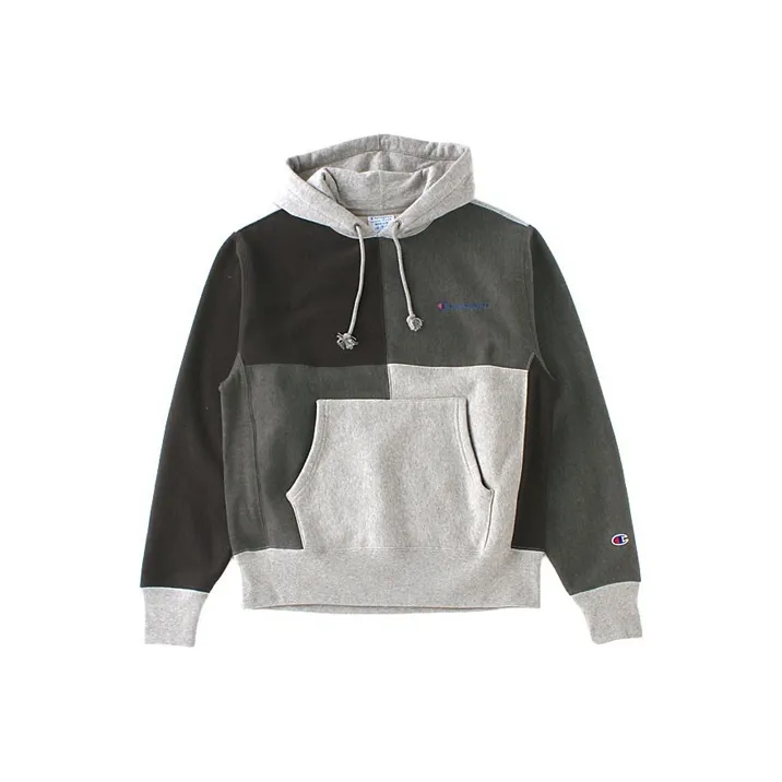 Champion Толстовка Унисекс Черный Серый