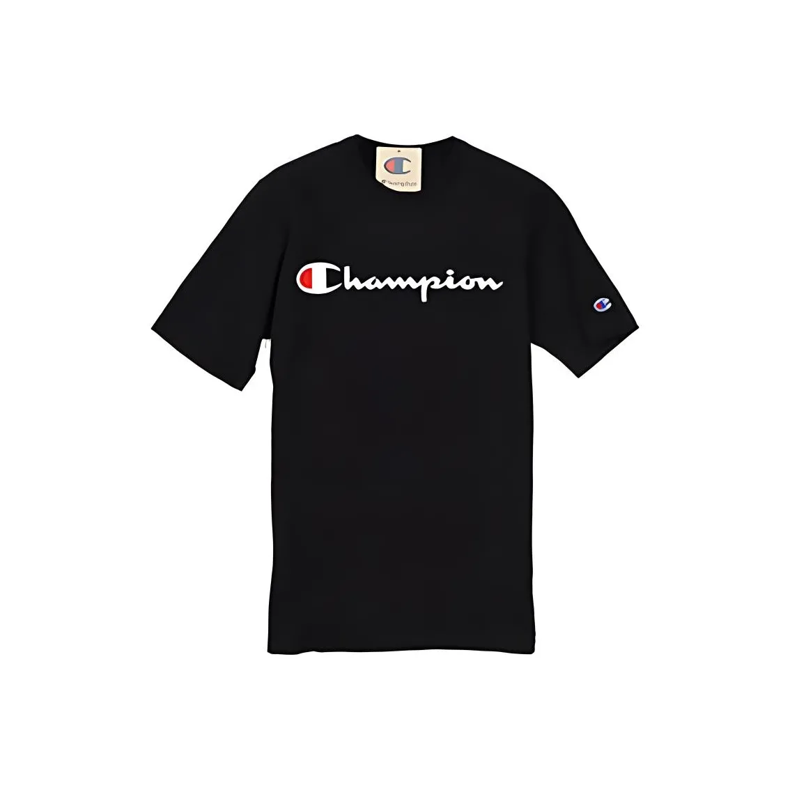 Champion T-Shirt Unisex Black US Version Чемпион T-Shirt Унисекс Черный Версия для США