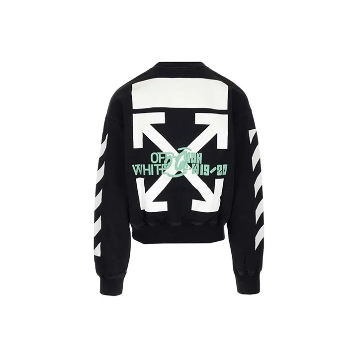 OFF WHITE Waterfall Print Crewneck Sweatshirt