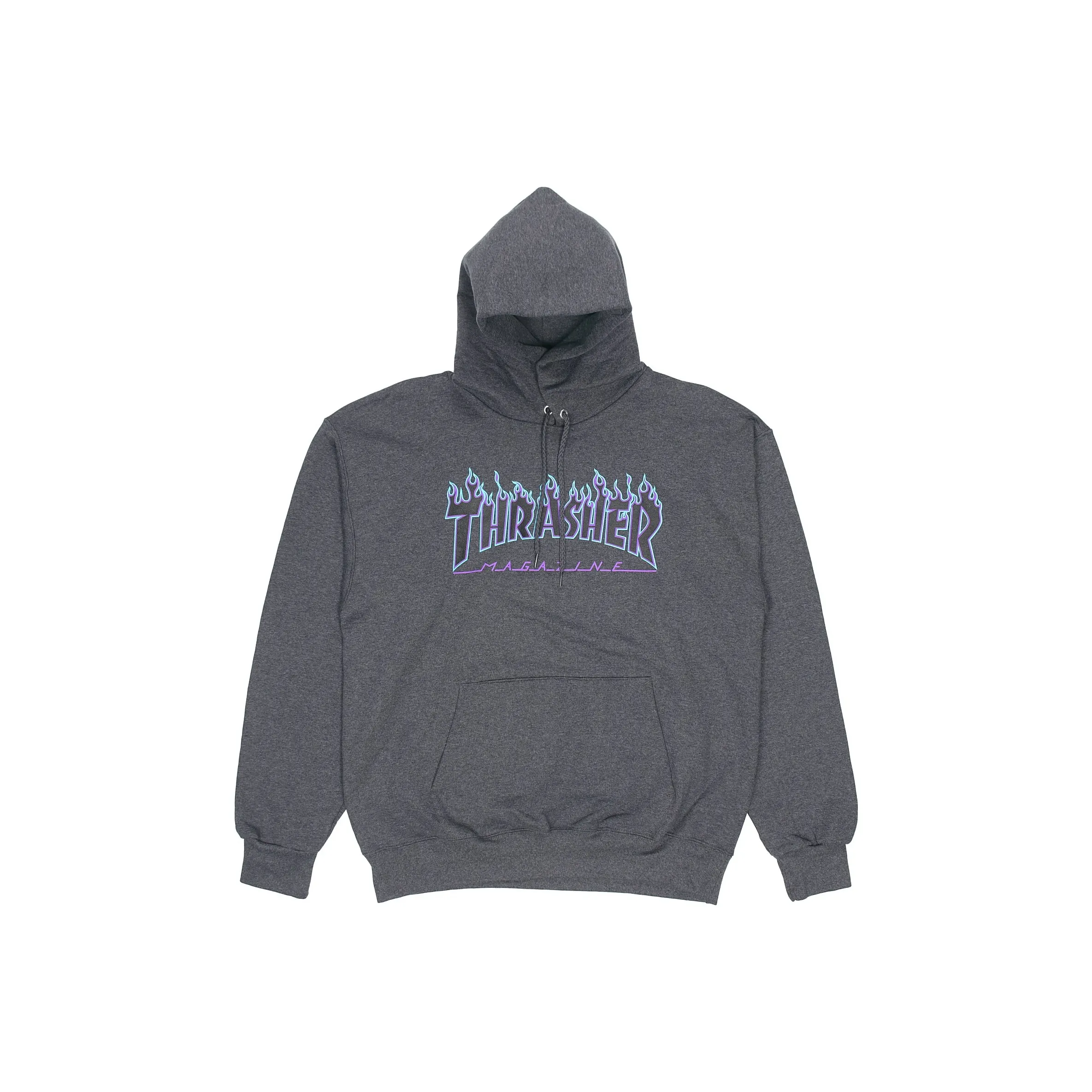 Thrasher Свитшот Американская версия зимний унисекс серый синий