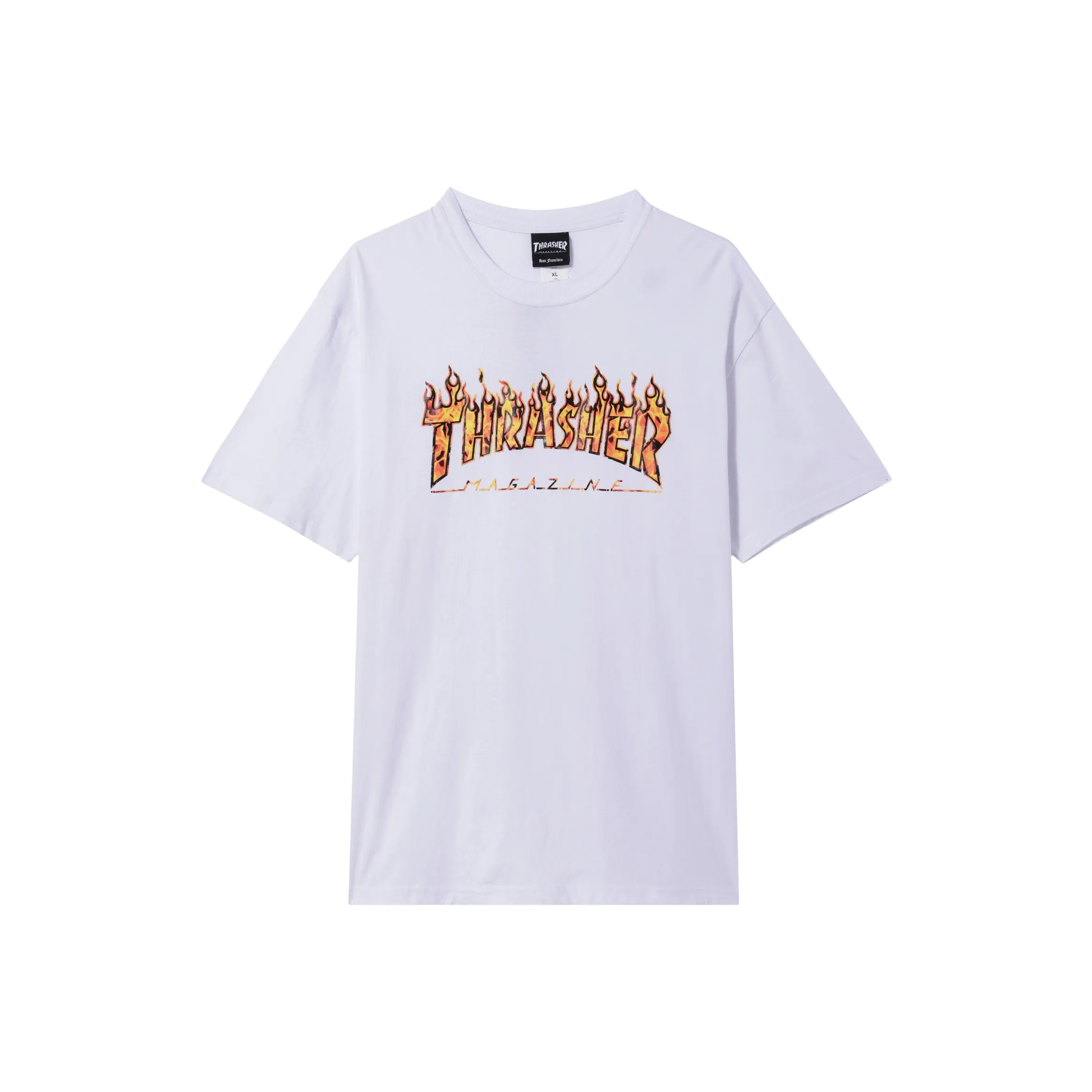Thrasher T Shirt Japan Version Unisex White Orange