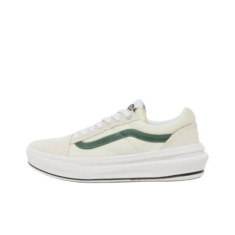 Vans Old Skool Low Топ Скейтборд Кроссовки Мужские Белые Зеленые