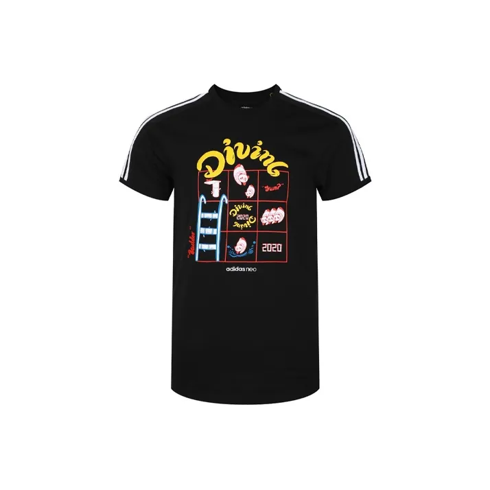 ADIDAS NEO Мужские Черные T-рубашки