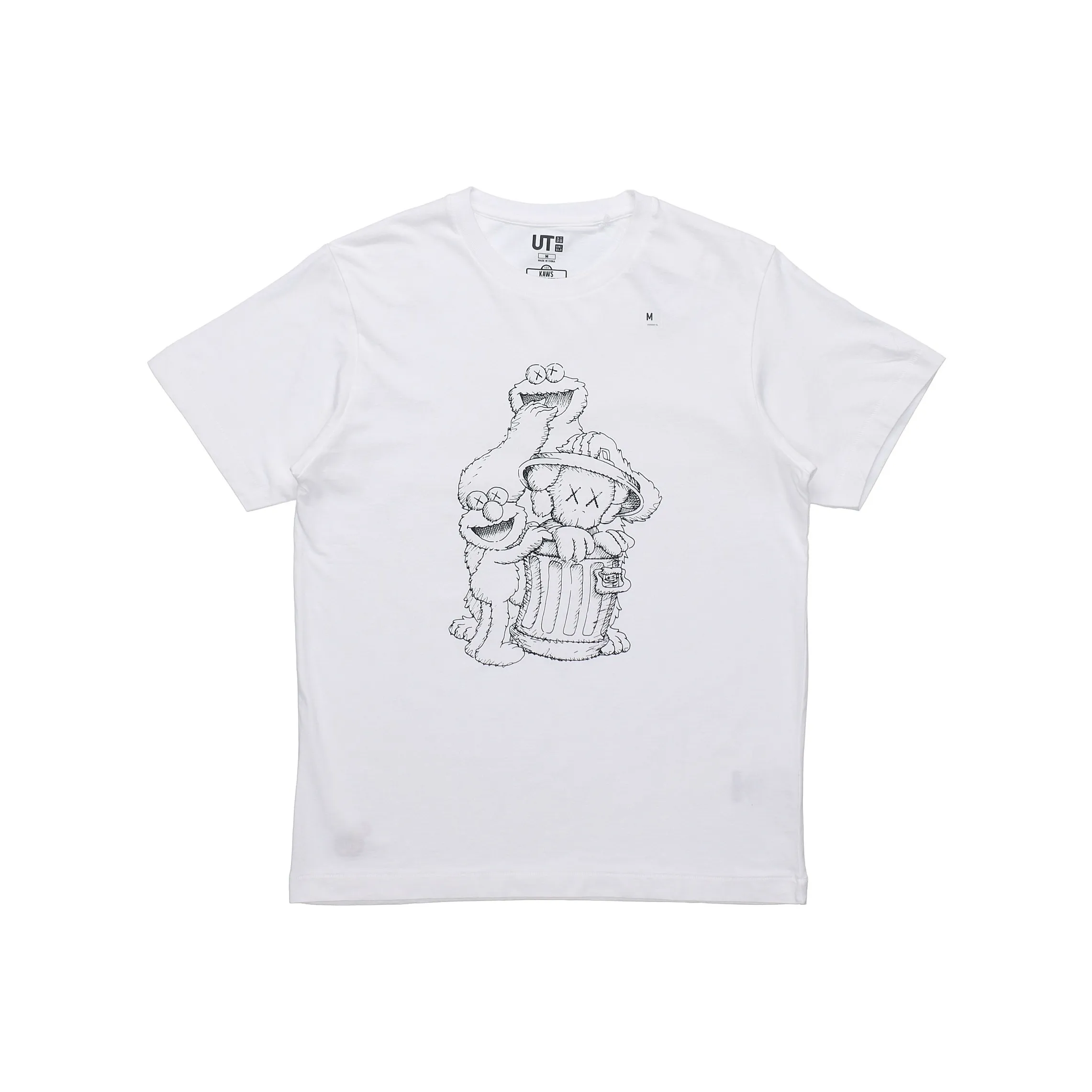 UNIQLO X SESAME STREET x KAWS Футболка Унисекс Белая