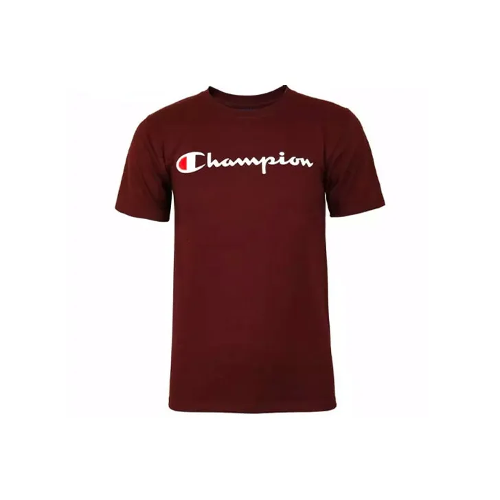 Champion T-Shirt US Version Unisex Burgundy