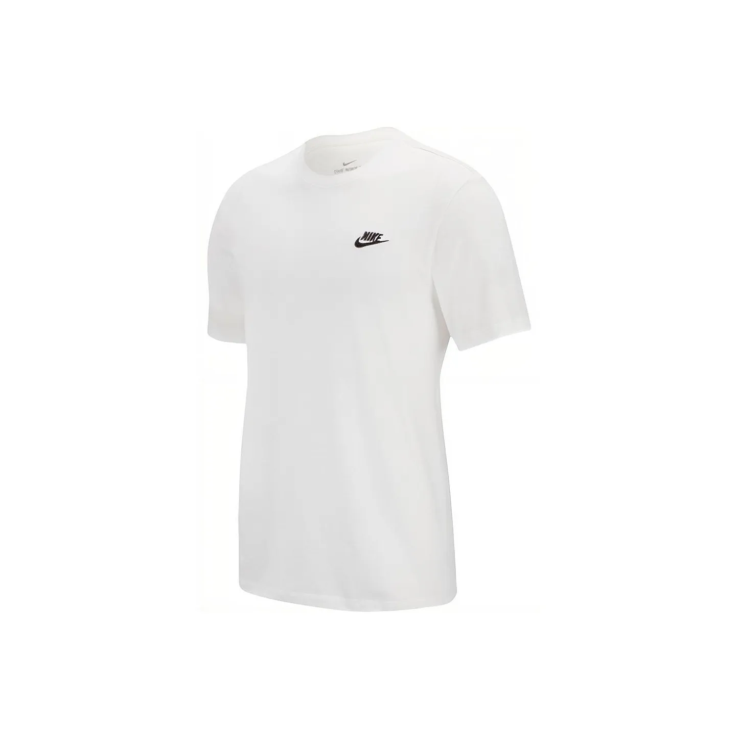 Nike Sportswear Club Men's Cotton Short-Sleeve T-Shirt White