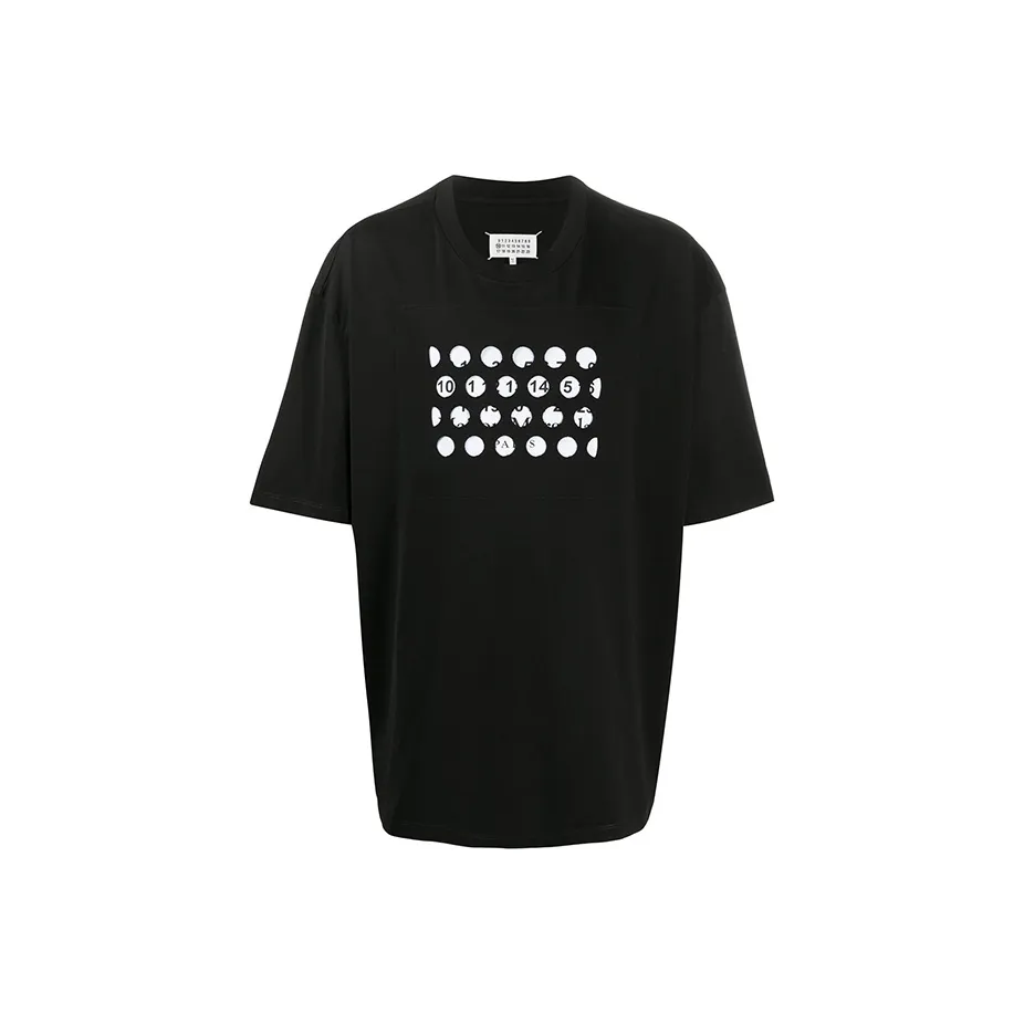 Maison Margiela Logo Printed Crewneck T Shirt