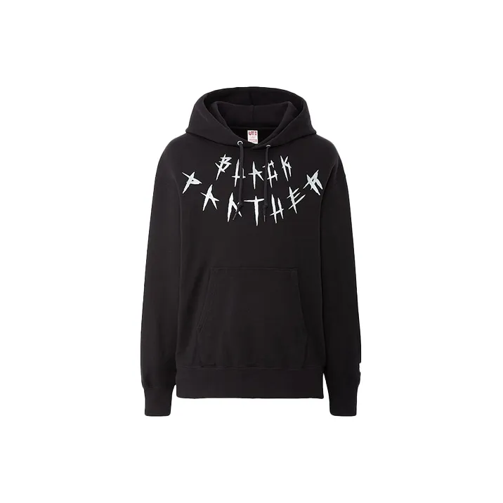 UNIQLO x MARVEL UNIQLO UNIQLO X Marvel Co Брендированная Серия Свитшот Унисекс Черный