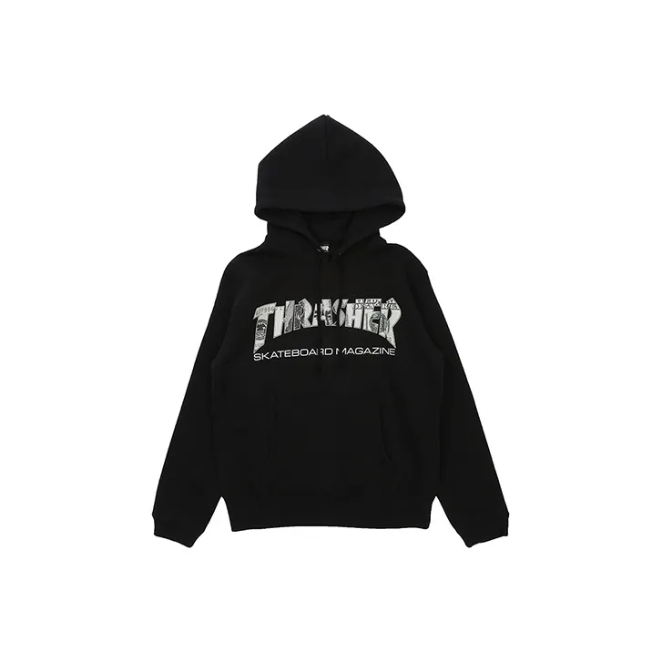 Thrasher Свитшот Японская версия Унисекс Черный